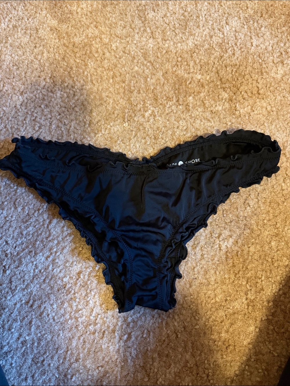 Black Ruffle Trim Bikini Panty - Women Intimates & Sleepwear